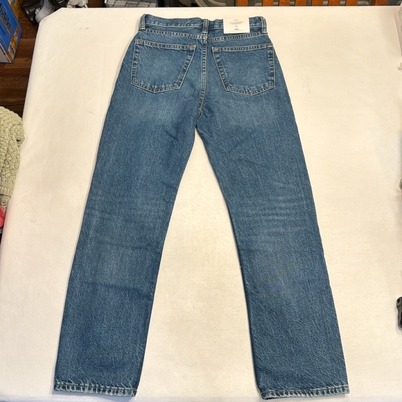 NWT Zara The Straight Cropped In Indigo - Picture 4 of 7